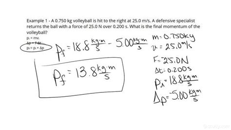 how to calculate final velocity in momentum