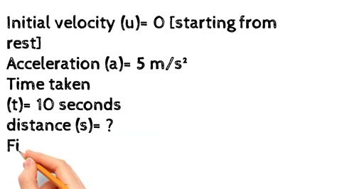 how to calculate final velocity with time and distance