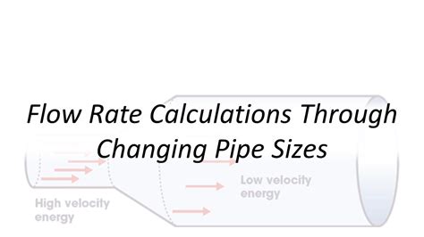 How To Calculate Flow Rate In A Pipe System