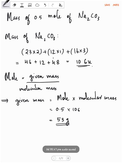 how to calculate formula mass of na2co3