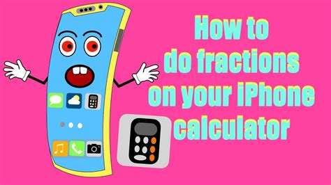 how to calculate fractions on iphone calculator