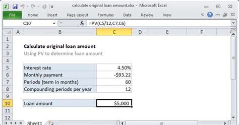 how to calculate future loan balance in excel
