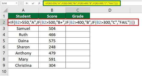 how to calculate grade in excel shortcut