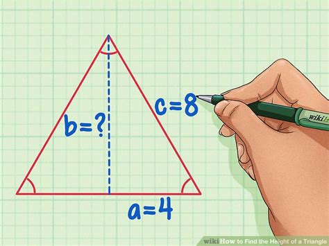 how to calculate height of triangle without area