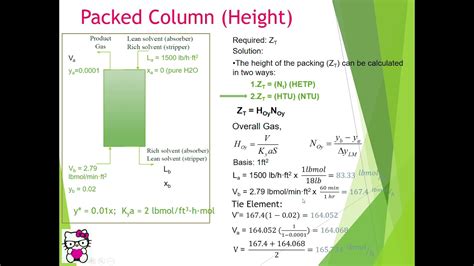 how to calculate hetp in packed column