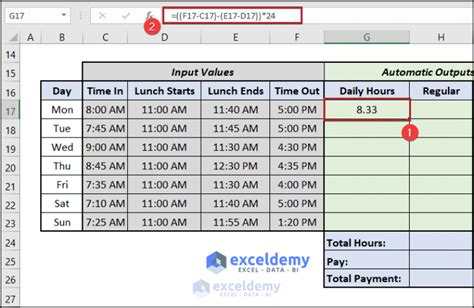 how to calculate hours worked in excel military time