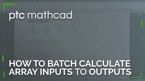 how to calculate in mathcad