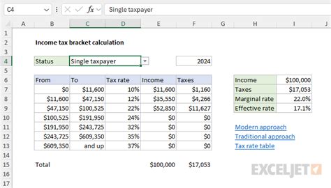 how to calculate income tax in excel with if formulas