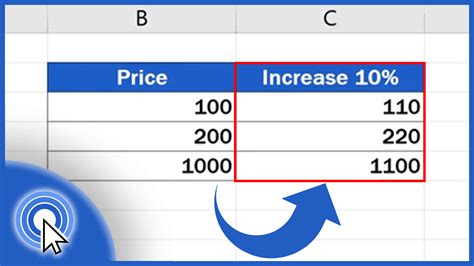 how to calculate increase excel