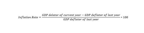 how to calculate inflation rate using gdp deflator