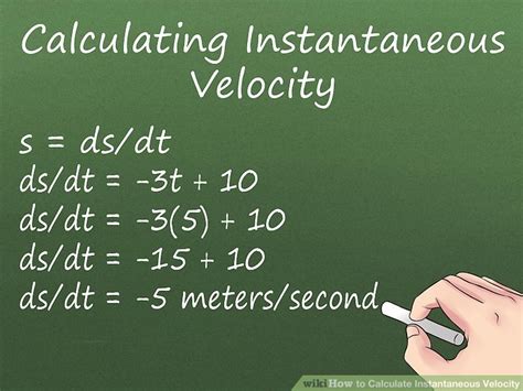 how to calculate instantaneous speed and velocity