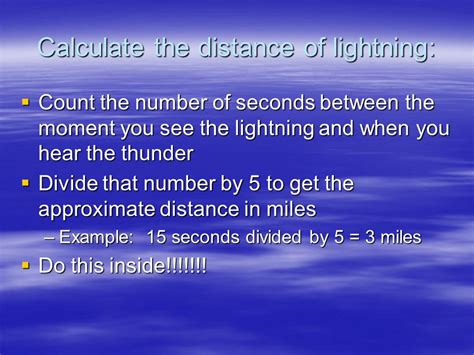 How To Calculate Lightning Thunder