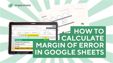how to calculate margin of error in google sheets