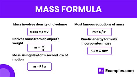 how to calculate mass in physical science