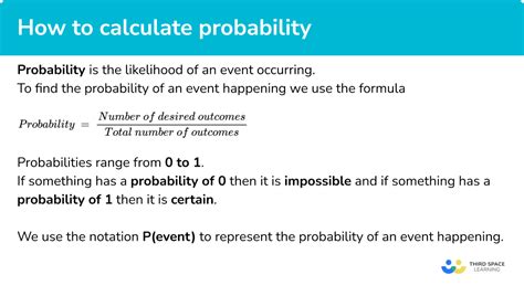 how to calculate mathematical probability