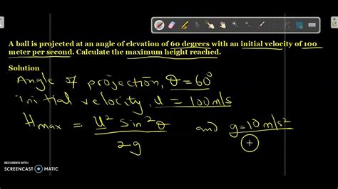 how to calculate maximum height of a function