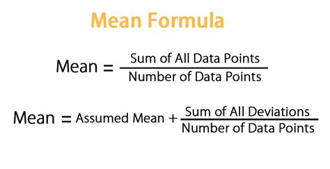 how to calculate mean formula in statistics