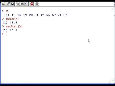 how to calculate mean median and standard deviation in r