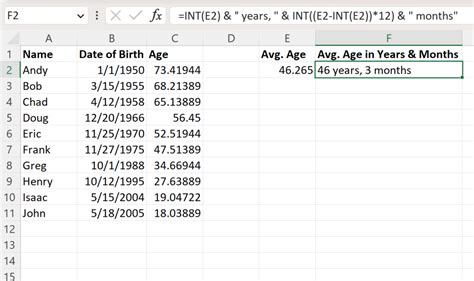 how to calculate median age in excel