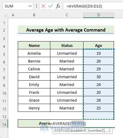 how to calculate median age on excel