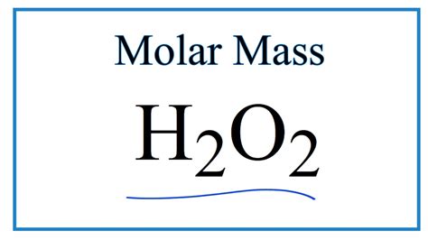 how to calculate molar mass of h2o2