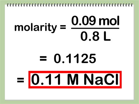 how to calculate molarity from moles