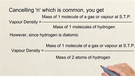how to calculate molecular weight from vapour density