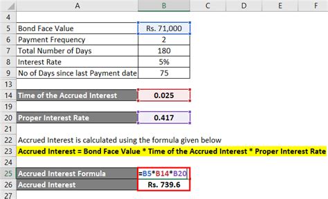 how to calculate monthly accrued interest in excel