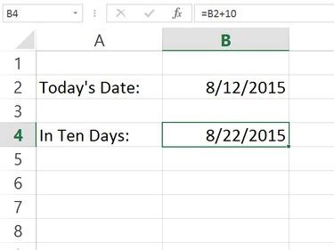 how to calculate new date in excel