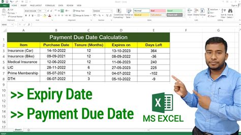 how to calculate next payment date in excel