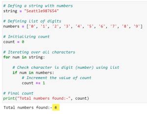 how to calculate number of characters in a string python