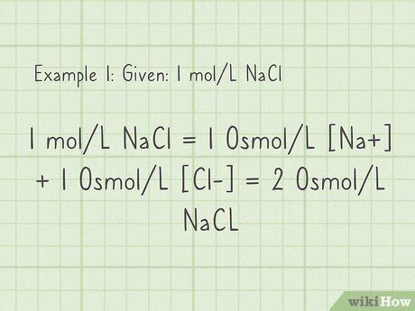 how to calculate osmolarity of 0.9 nacl