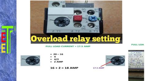 How To Calculate Overload Relay Setting
