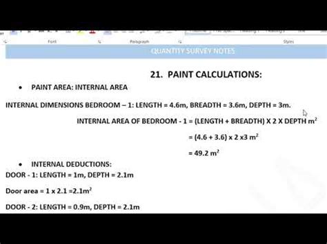 How To Calculate Paint Quantity For Building