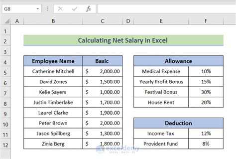 how to calculate pay in excel