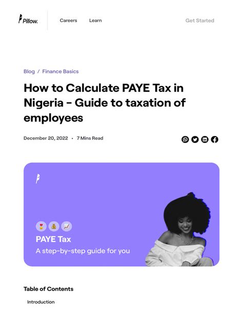 how to calculate paye tax in nigeria