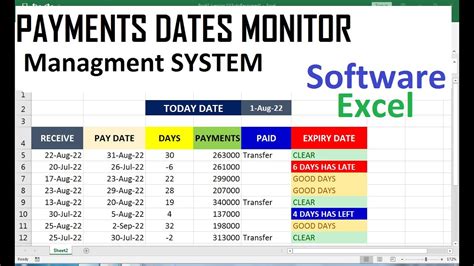 how to calculate payment due date in excel