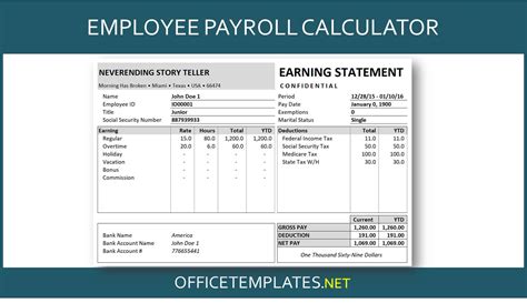 how to calculate payroll in excel
