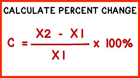 how to calculate percent change over time