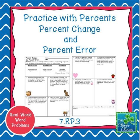 how to calculate percent error 7th grade math