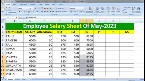how to calculate pf on salary with example
