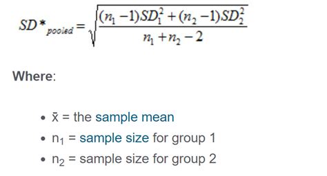 how to calculate pooled standard deviation in r