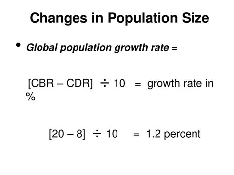 how to calculate population growth rate using cbr and cdr