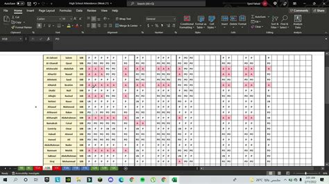 how to calculate present and absent in excel