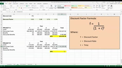 how to calculate present value in excel youtube
