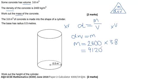 How To Calculate Radius Of A Cylinder Using Density