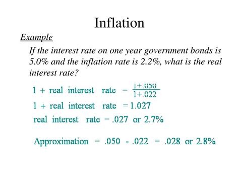 how to calculate real inflation rate