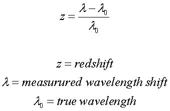 how to calculate redshift