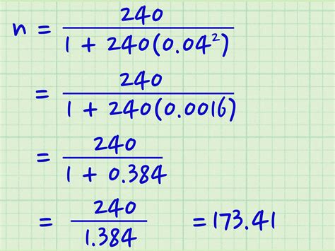 how to calculate sample size in research example