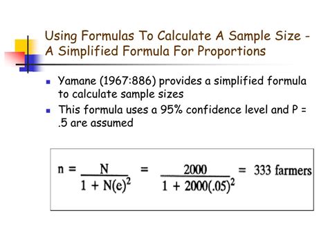 how to calculate sample size in research ppt